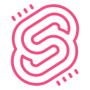 pink logo for Svelte